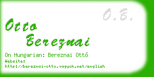 otto bereznai business card